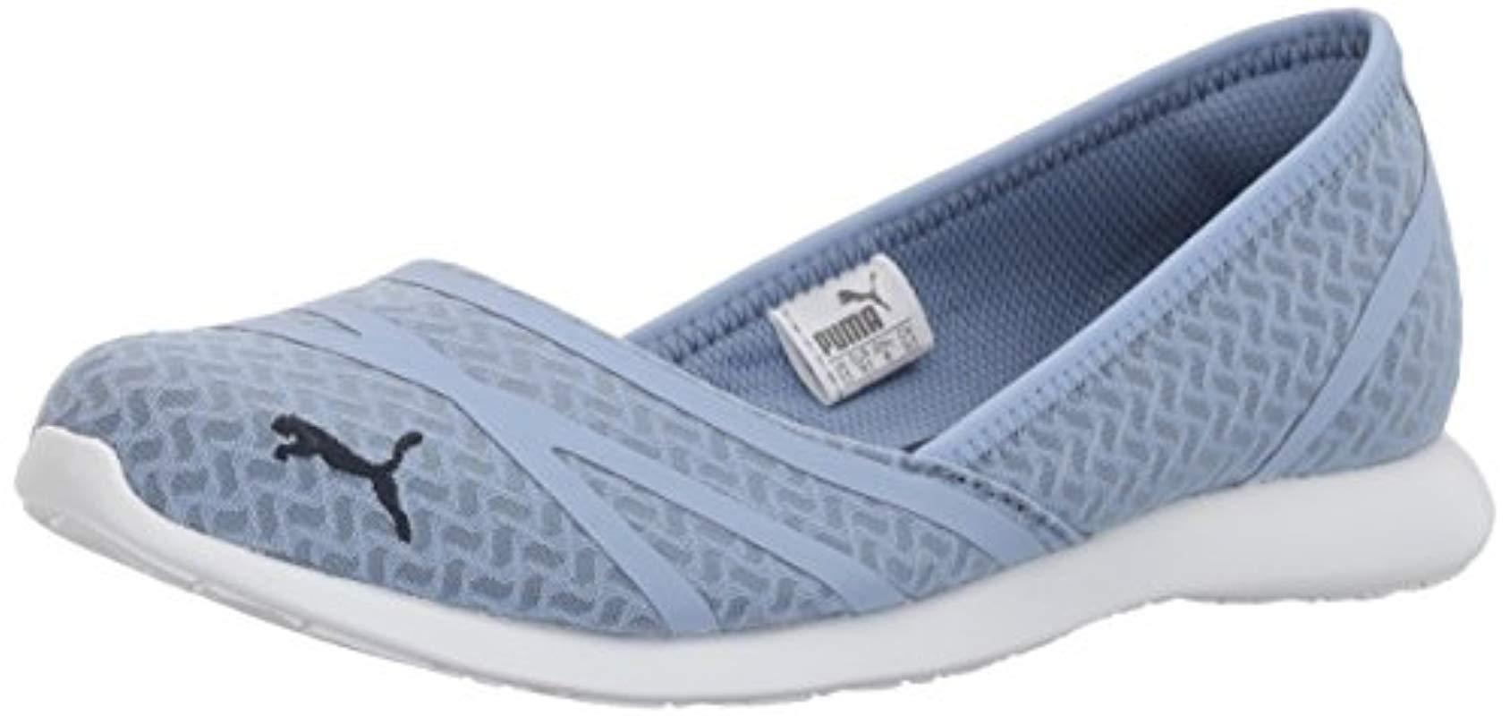 PUMA Vega Ballet Flume Walking Flat in Blue | Lyst