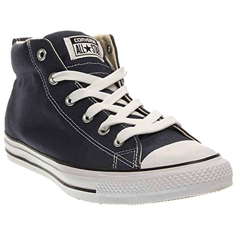 Converse Street Canvas Mid Top Sneaker in Navy Natural (Blue) for Men | Lyst