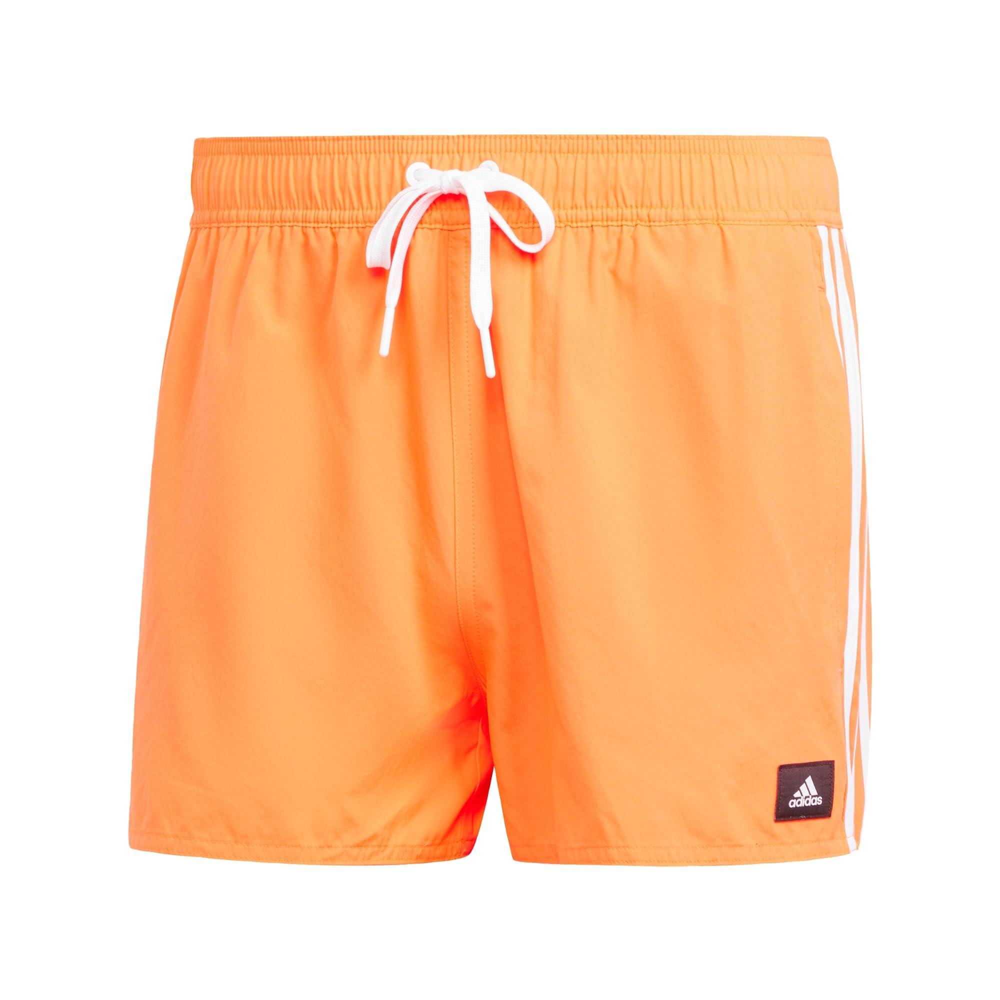 adidas 3 stripes Clx Length Swim Shorts Trunks in Orange for Men Lyst UK