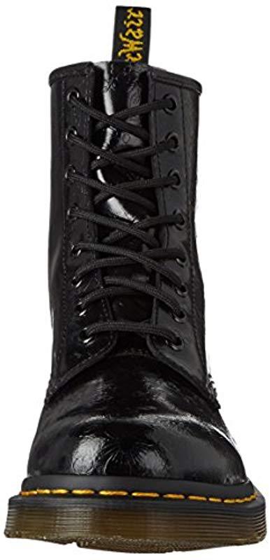 dr martens 1460 qq flowers black