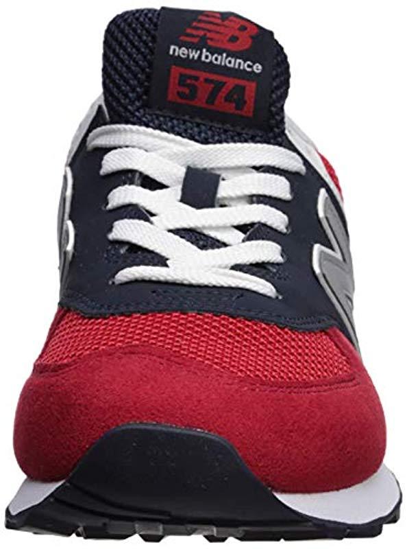 new balance 574 pigment team red