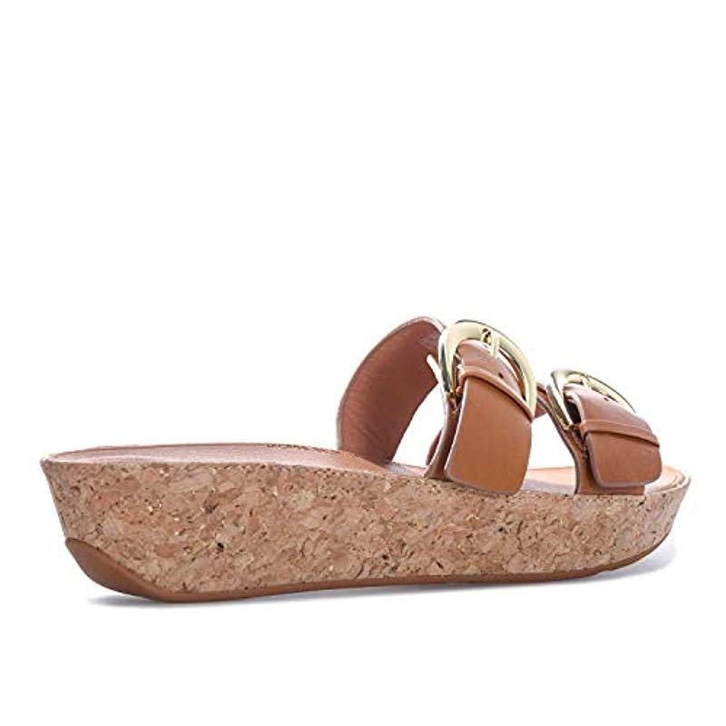 fitflop duo buckle slide sandals