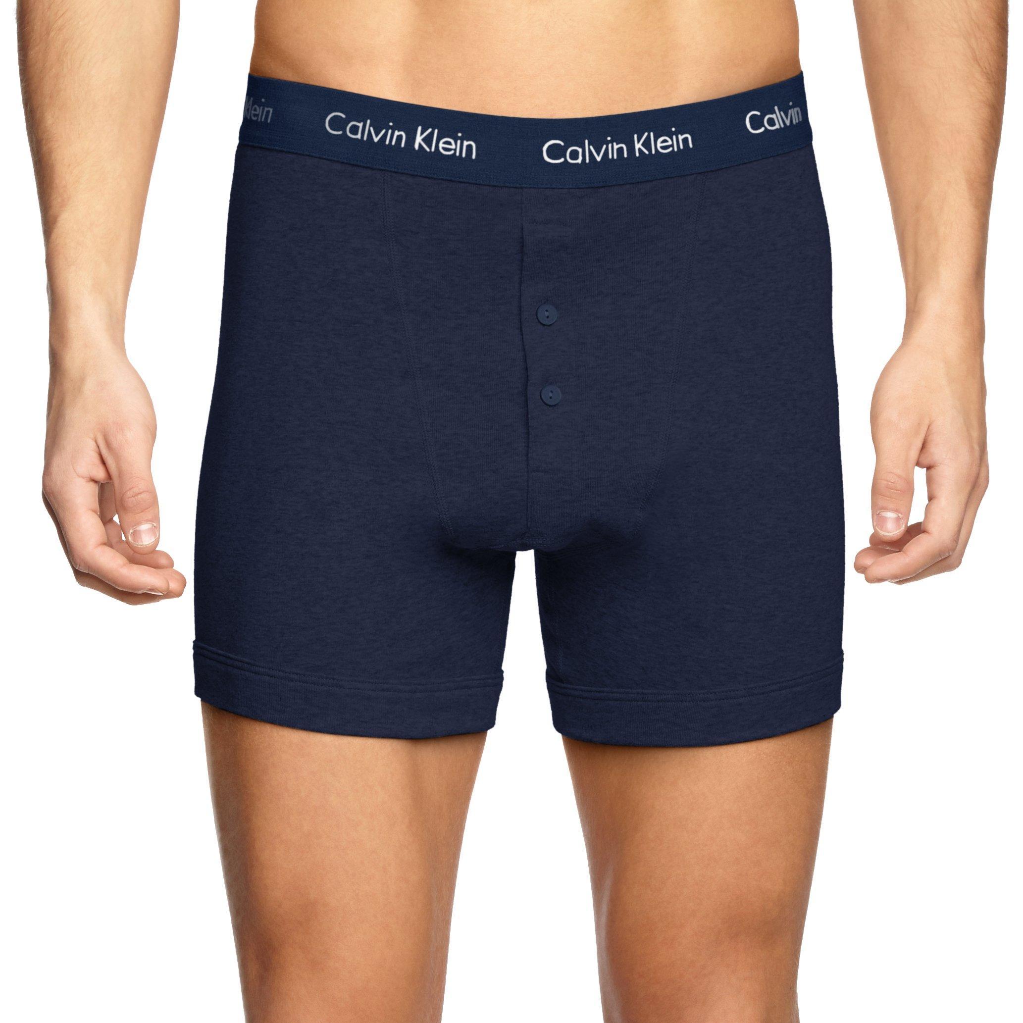 Calvin Klein Basics Button Front Boxer Briefs in Blue for Men | Lyst UK