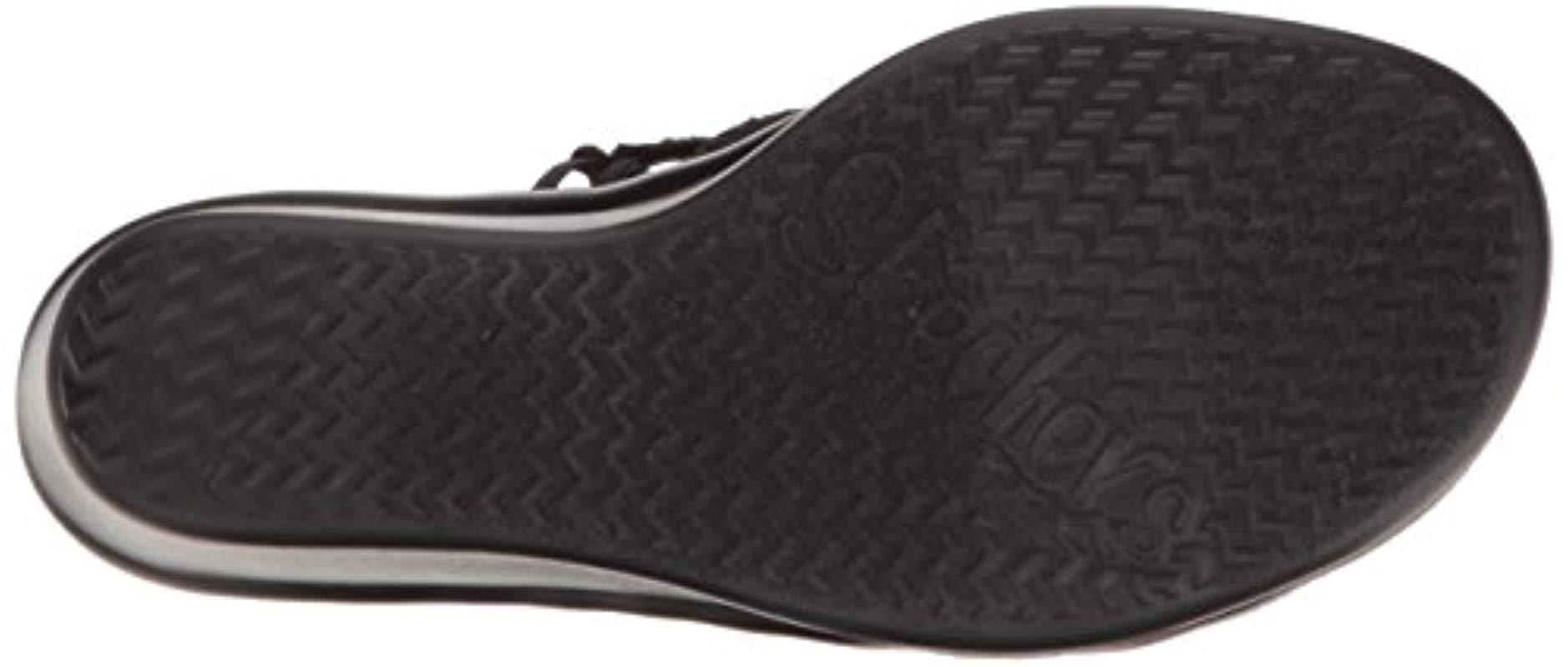 Skechers Rumblers Hot Shot Wedge Sandal in Black Lyst UK