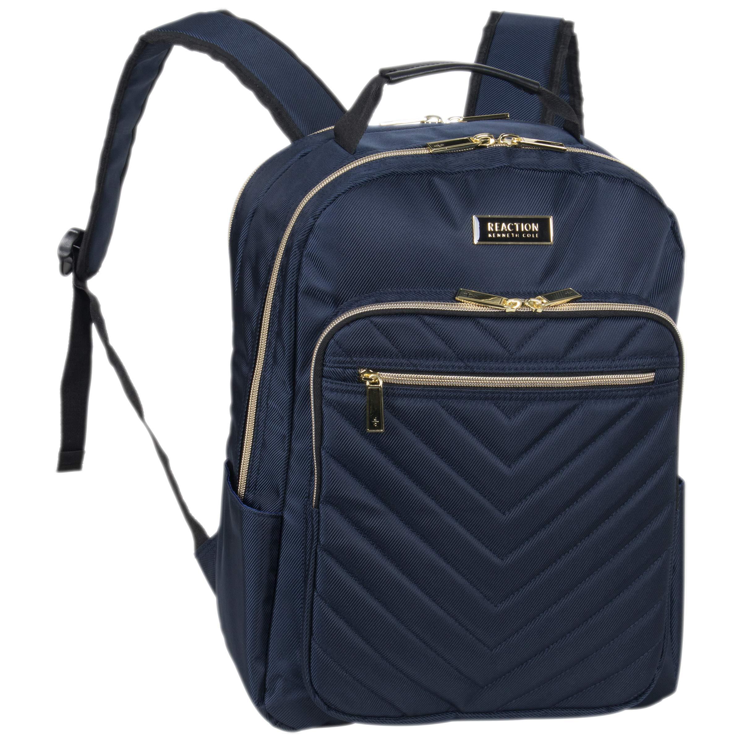 quilted laptop backpack