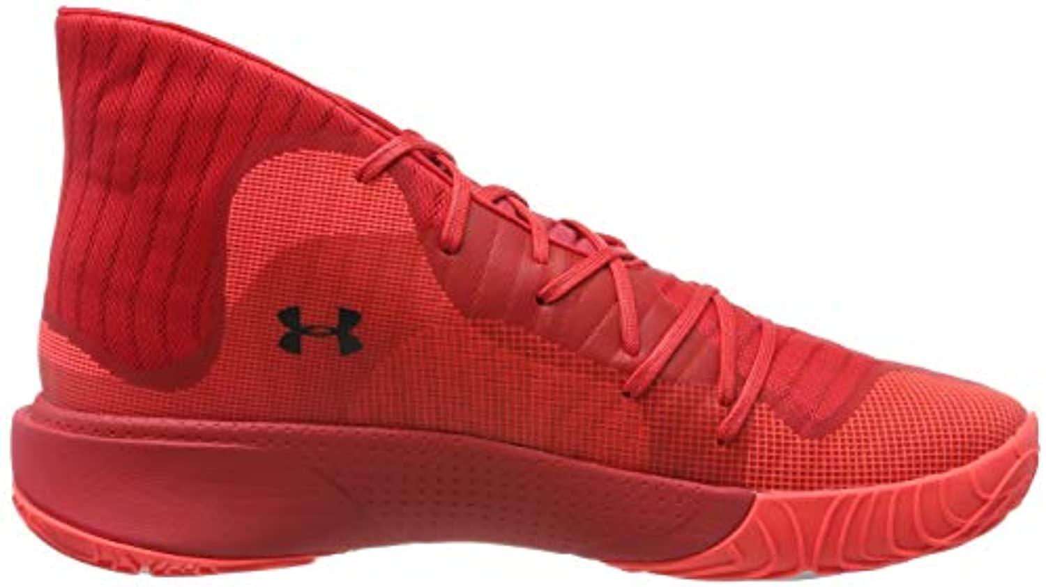 Under Armour Rubber Spawn Mid Basketball Shoes in Red for Men - Save 38% -  Lyst