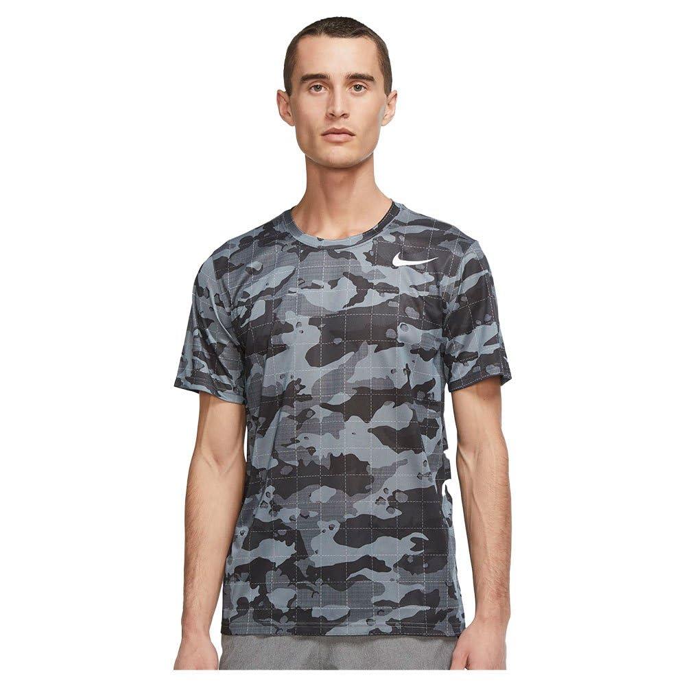 Nike Dri Fit Legend Camo Printed Short Sleeve T-shirt Xs in Grey for