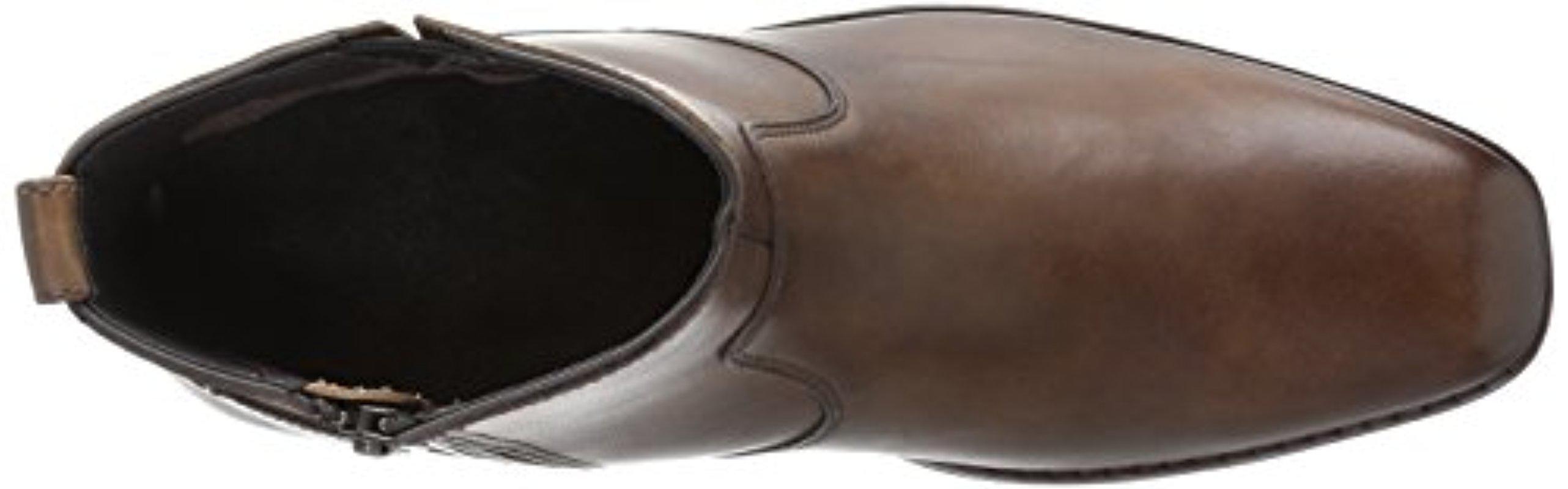 Rockport Traviss Zip Boot Chelsea Boot in Brown for Men Lyst