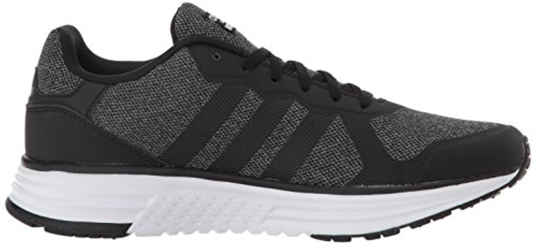adidas Synthetic Neo Cloudfoam Flyer W Running Shoe in Black/White (Black)  | Lyst