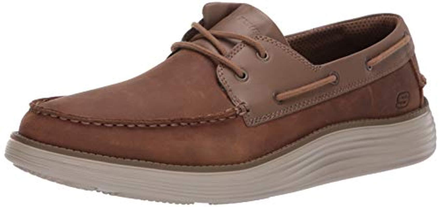Skechers Leather Status 2.0 Former Boat 