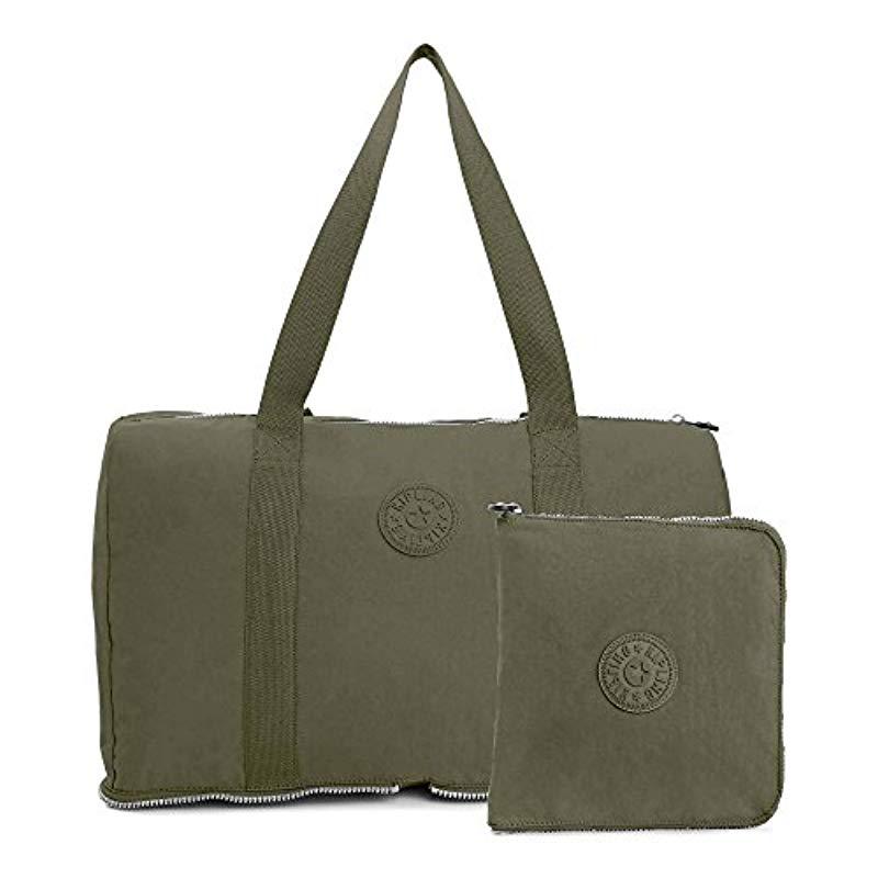 Kipling Honest Foldable Duffel Essential Travel Bag, Jaded Green Lyst