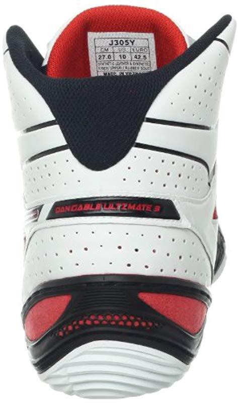 Asics Dan Gable Ultimate 3 Wrestling Shoe,white/black/red,12 M Us for Men |  Lyst