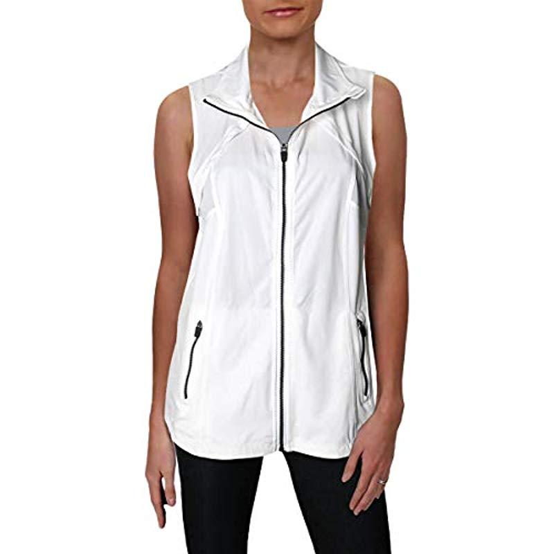 Nanette Lepore Womens Rouched Side Vest