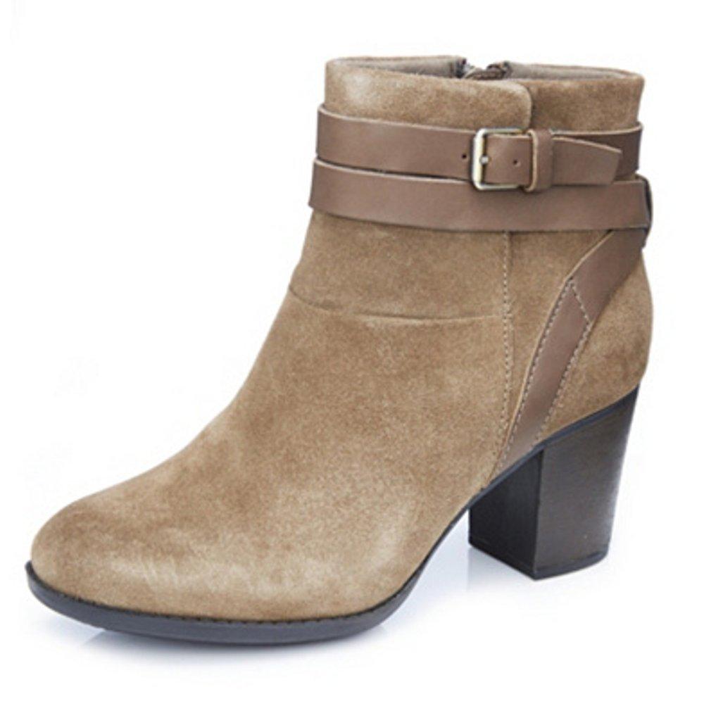 Clarks Leather Enfield River Ankle Boot With Buckle Detail in Taupe Olive  (Brown) | Lyst UK