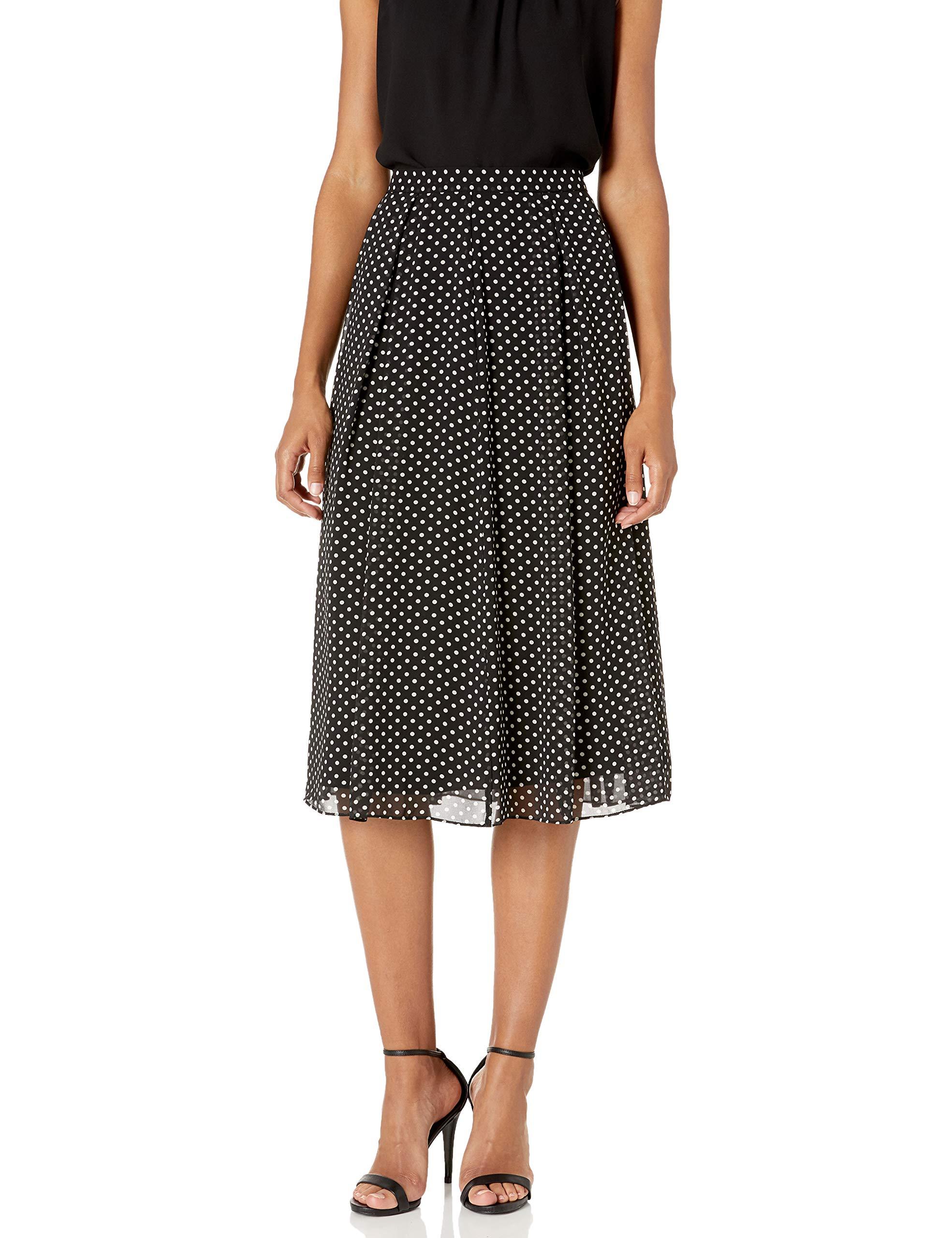 Anne Klein Long Pleated Skirt in Black - Save 51% - Lyst