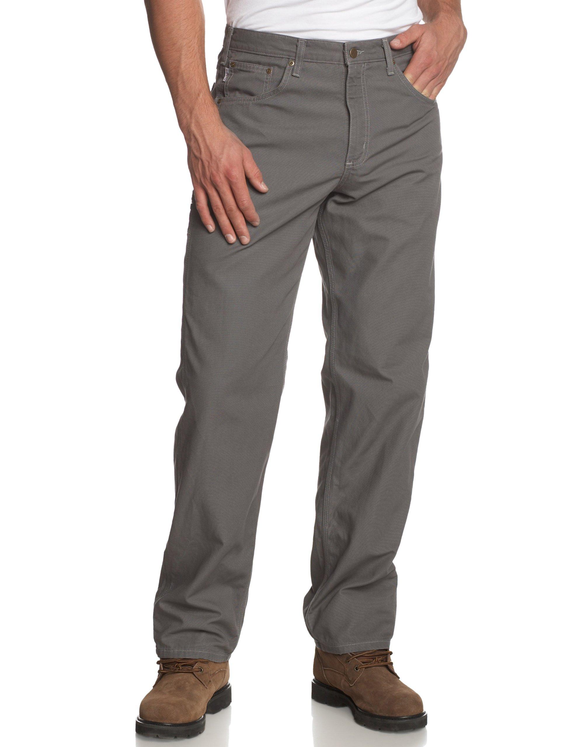 Carhartt Loose Fit Five Pocket Canvas Carpenter Pant B159 in Charcoal  (Gray) for Men | Lyst