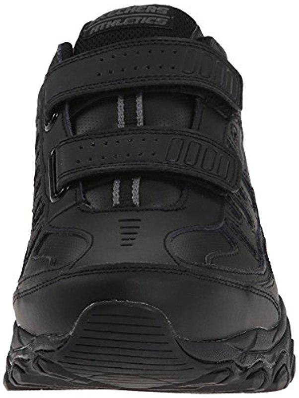 skechers men's afterburn strike memory foam velcro sneaker