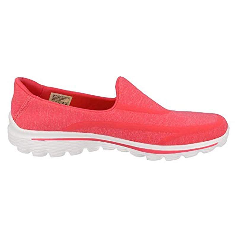skechers go walk 2 womens pink