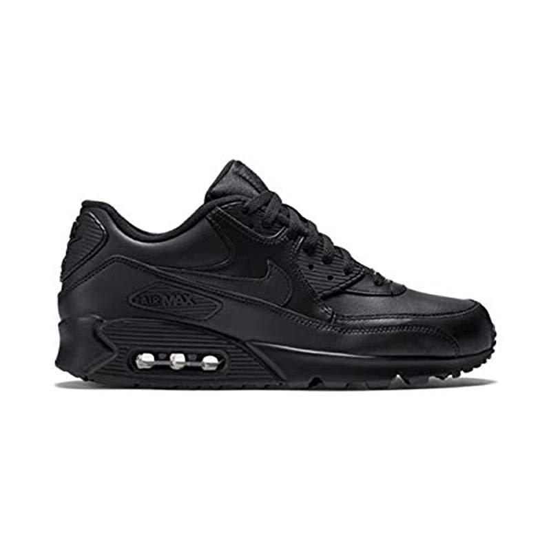 Nike Leather Air Max 90 Shoes in Black for Men - Save 75% - Lyst