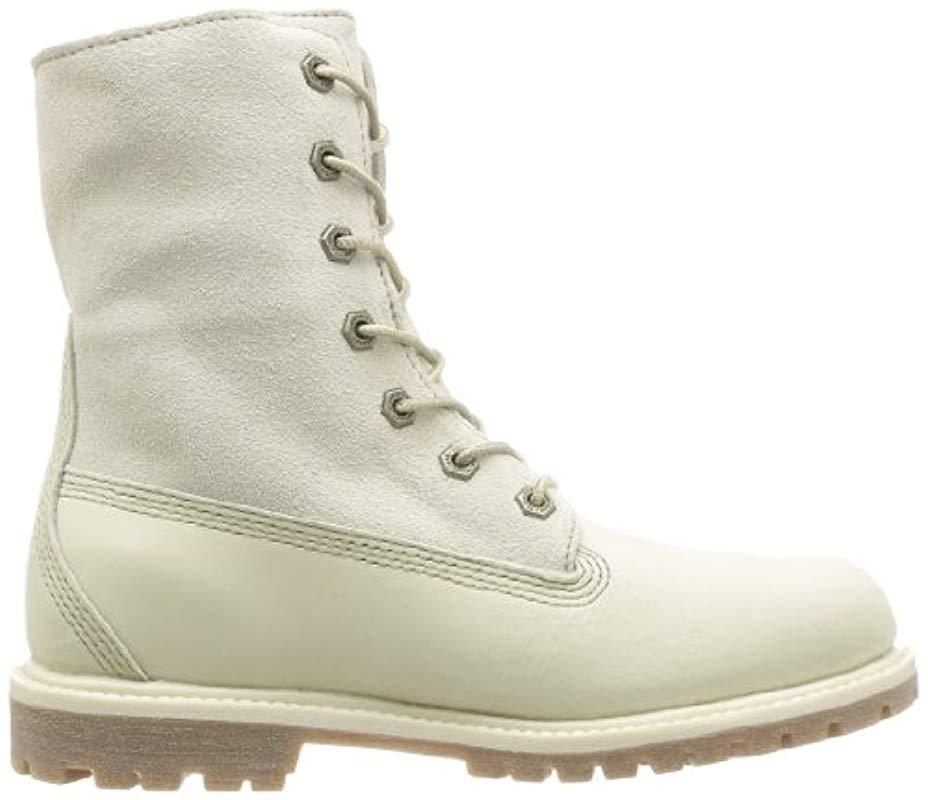 timberland damen authentics teddy fleece waterproof chukka boots