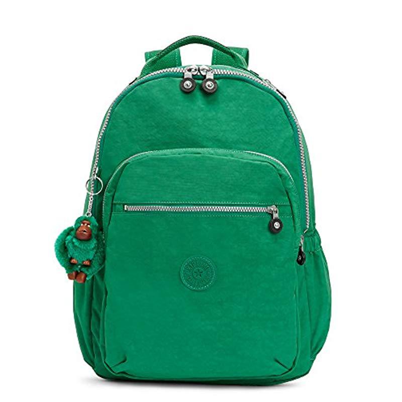 Kipling Seoul Go Large Laptop Backpack in Green | Lyst