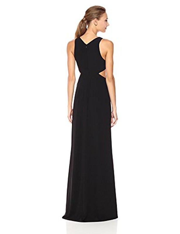 black deep v gown