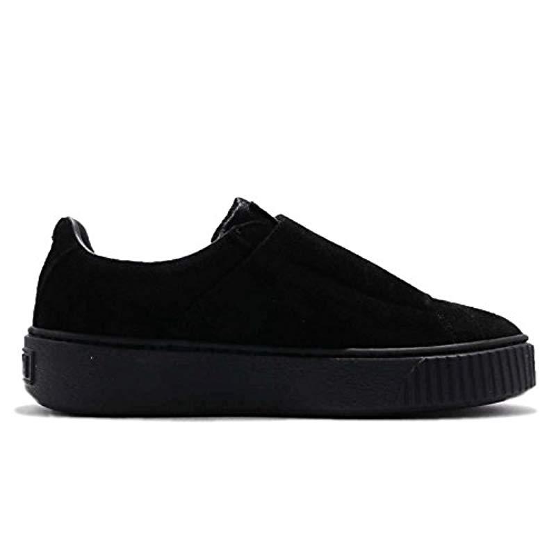 puma platform strap satin