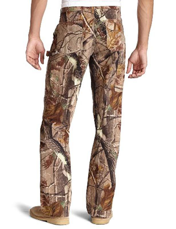 carhartt men's camo washed duck dungaree