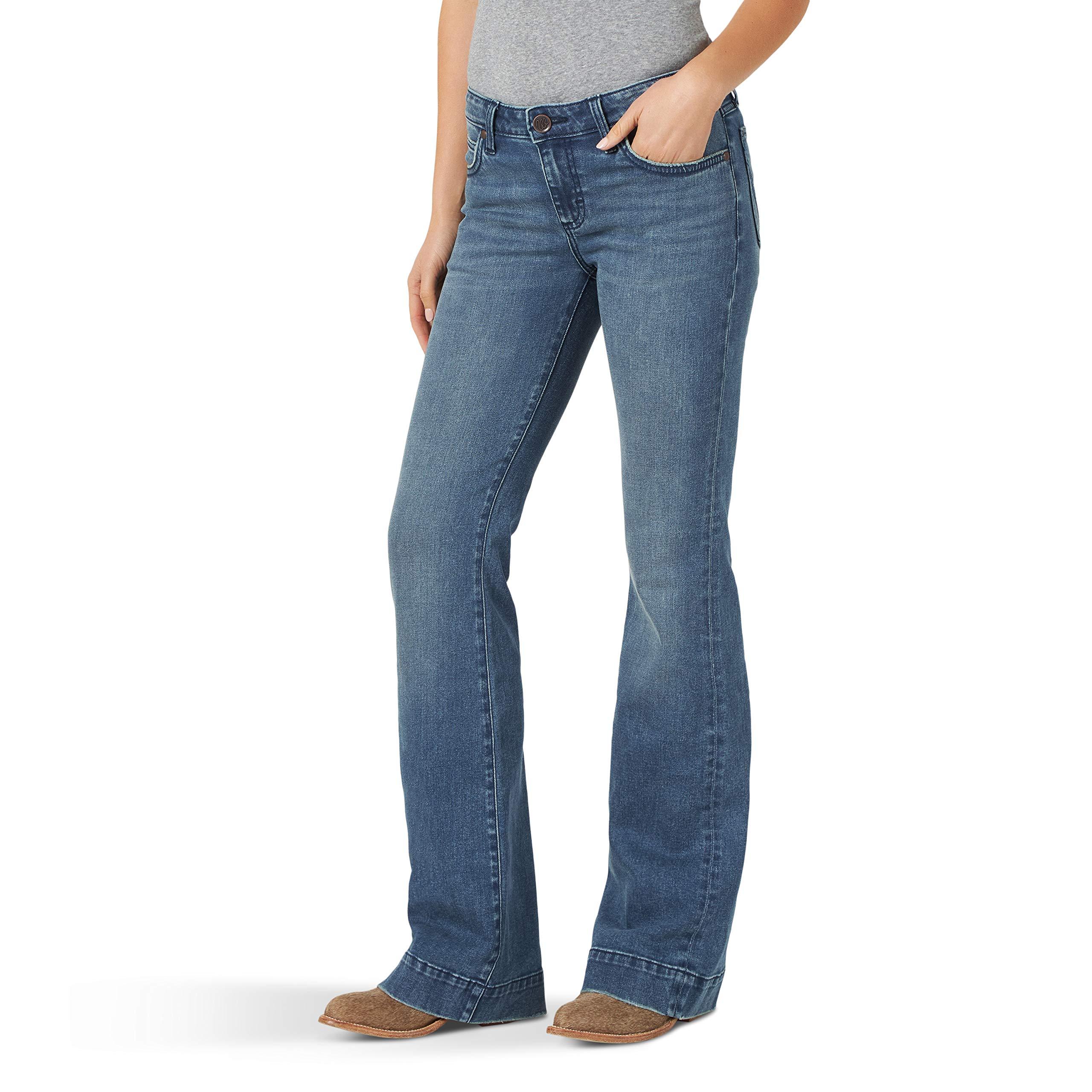 Wrangler Retro Mae Mid Rise Wide Leg Trouser Jean in Blue - Lyst