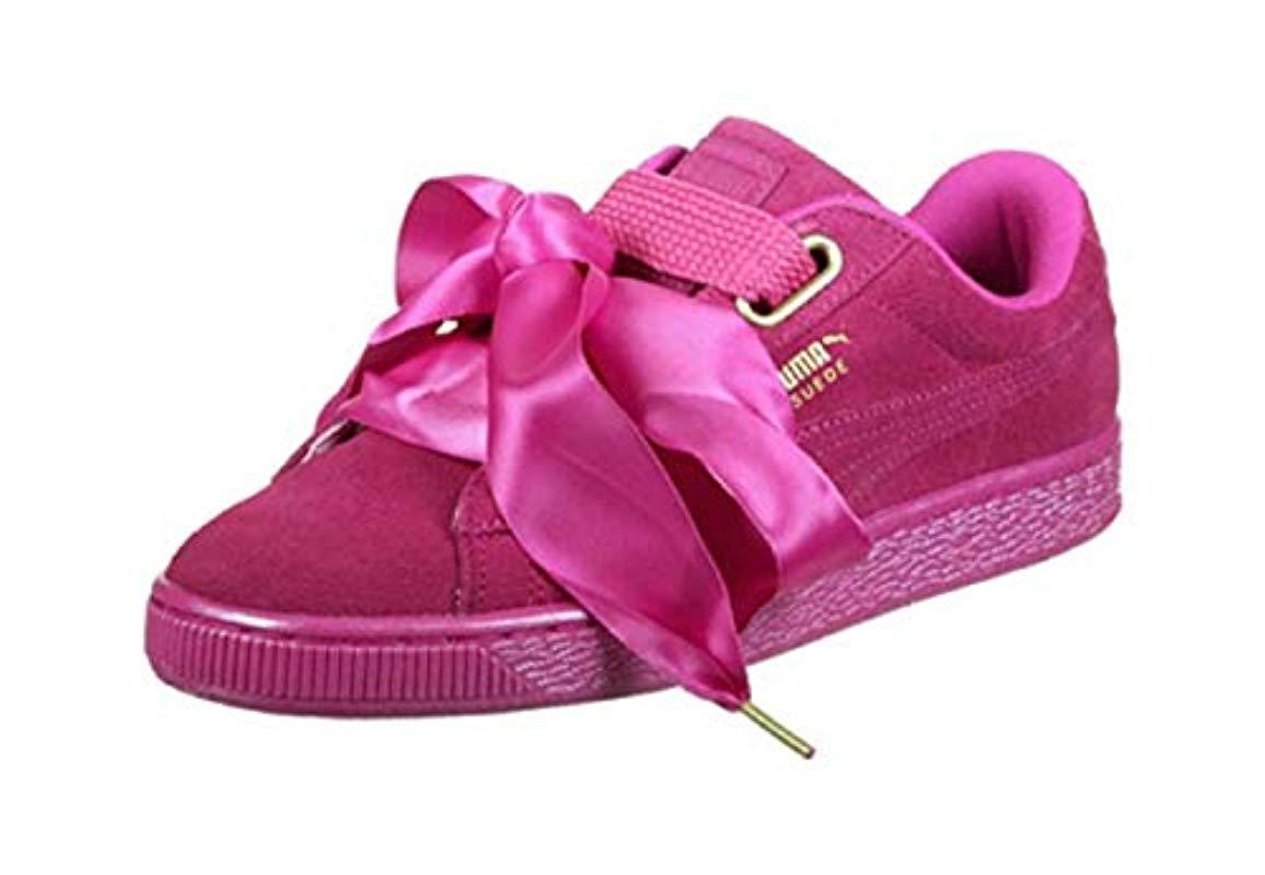 PUMA Suede Heart Safari Low-top Sneakers in Rose (Pink) - Save 17% - Lyst