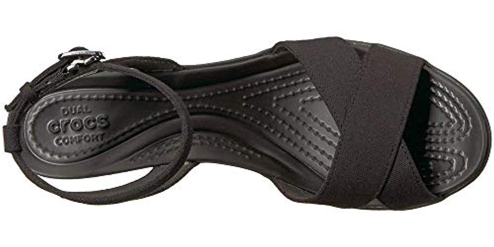 Crocs women's leigh ii ankle strap wedge 2025