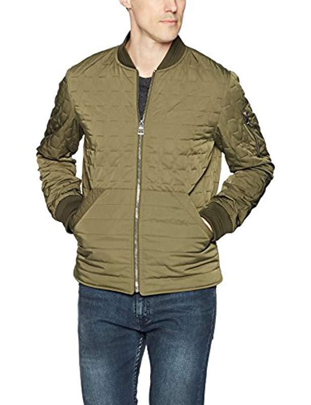 guess quilted bomber jacket