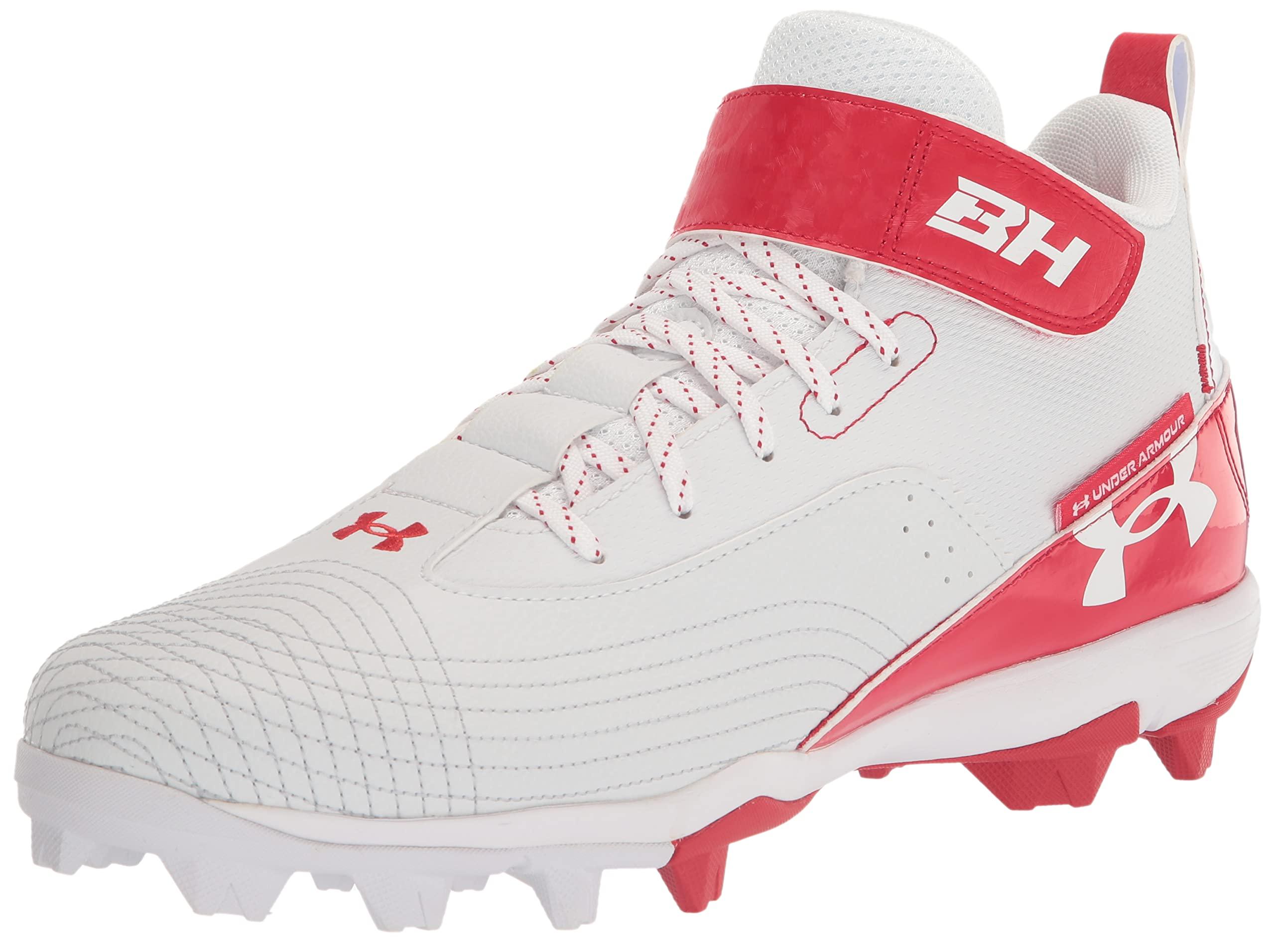 Under Armour Harper 7 Mid Rubber Molded Baseball Cleat Shoe, in White for Men Lyst