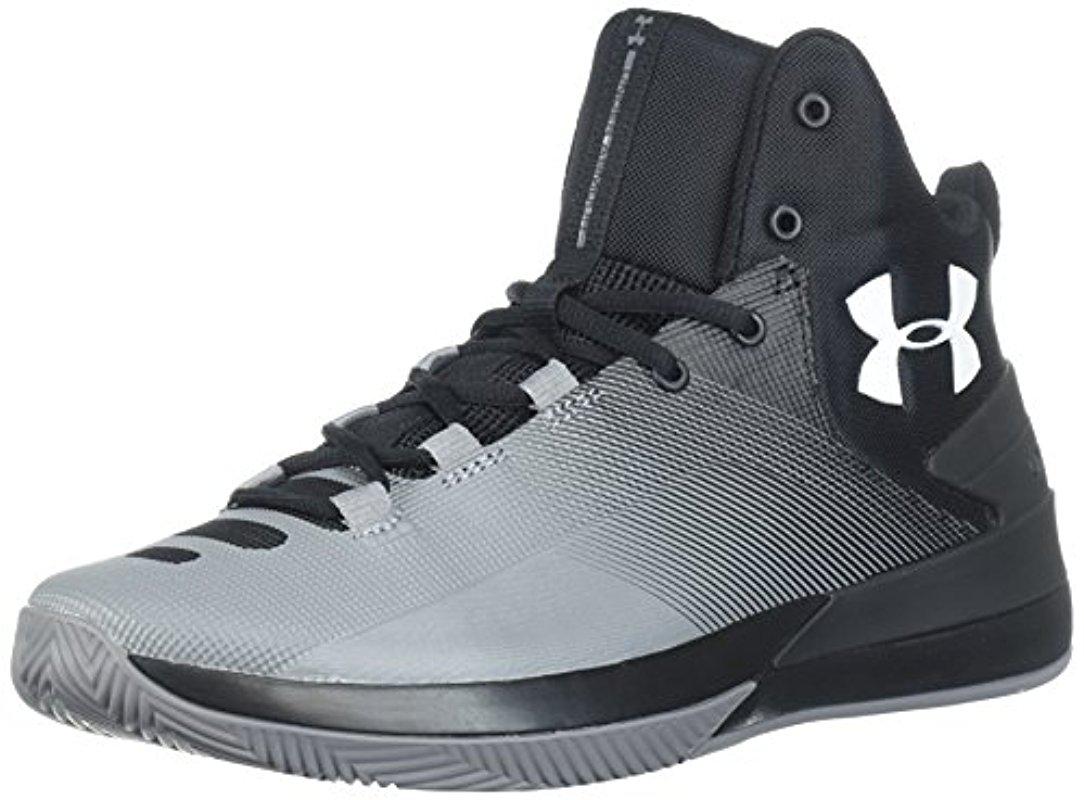 Under Armour Rubber Ua Rocket 3 Basketball Shoes in Black for Men - Lyst