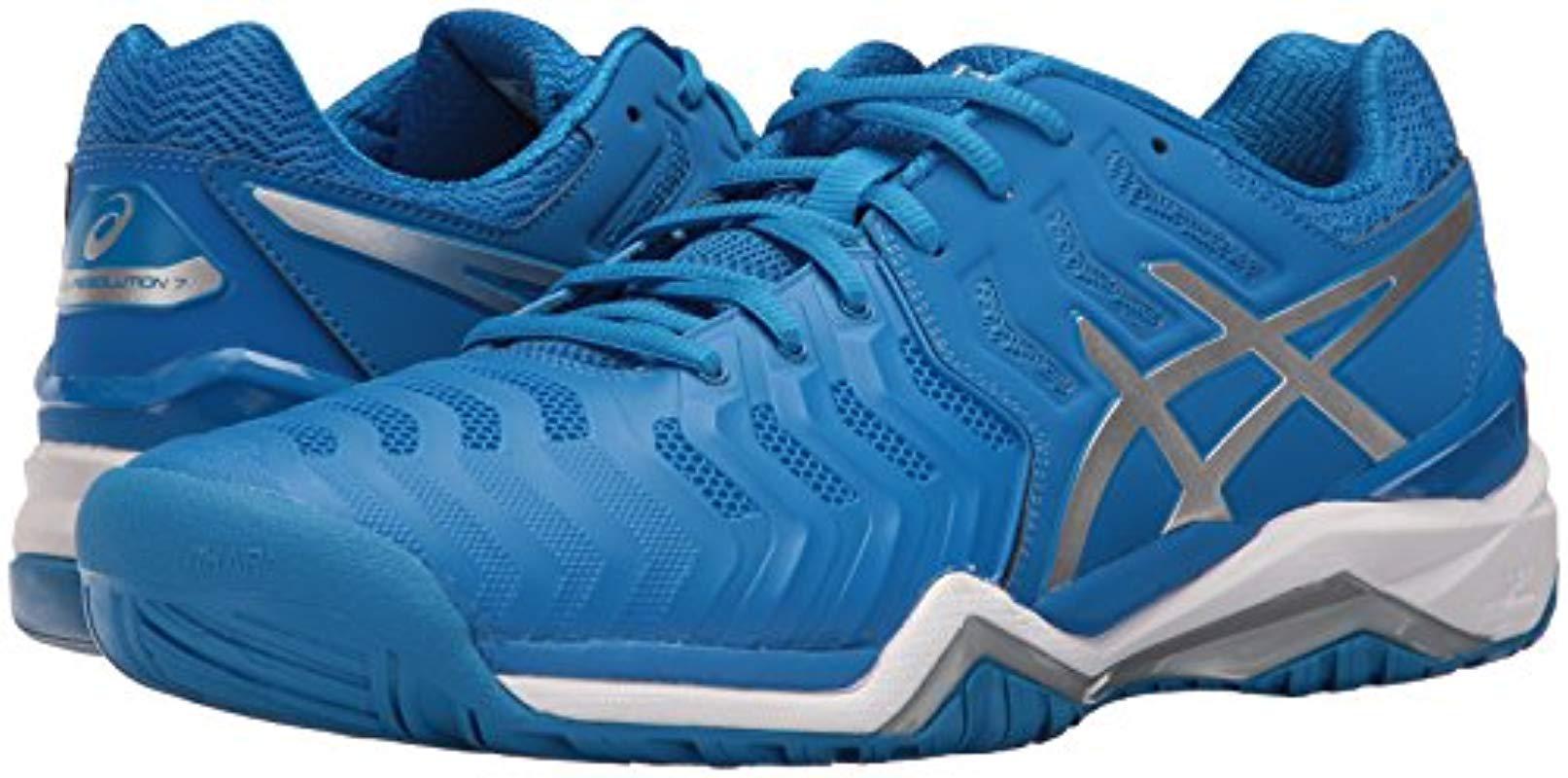 Asics Gel-resolution 7 Tennis Shoe in Blue for Men | Lyst