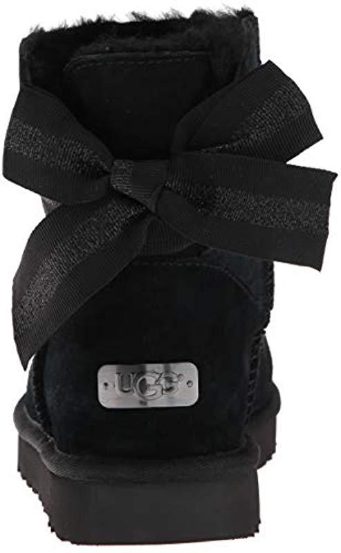 ugg customizable bailey bow mini black