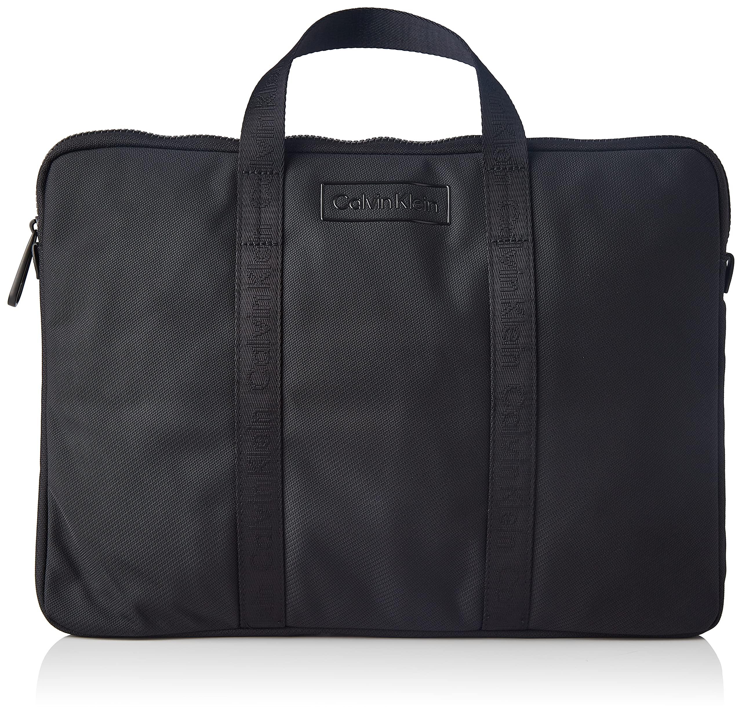 Calvin Klein Synthetic Recycled Laptop Bag in Black for Men Mens Bags Briefcases and laptop bags 