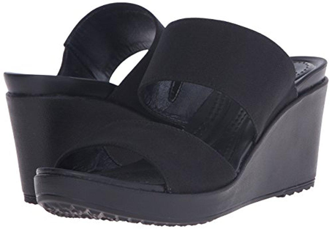crocs leigh ii 2 strap wedge