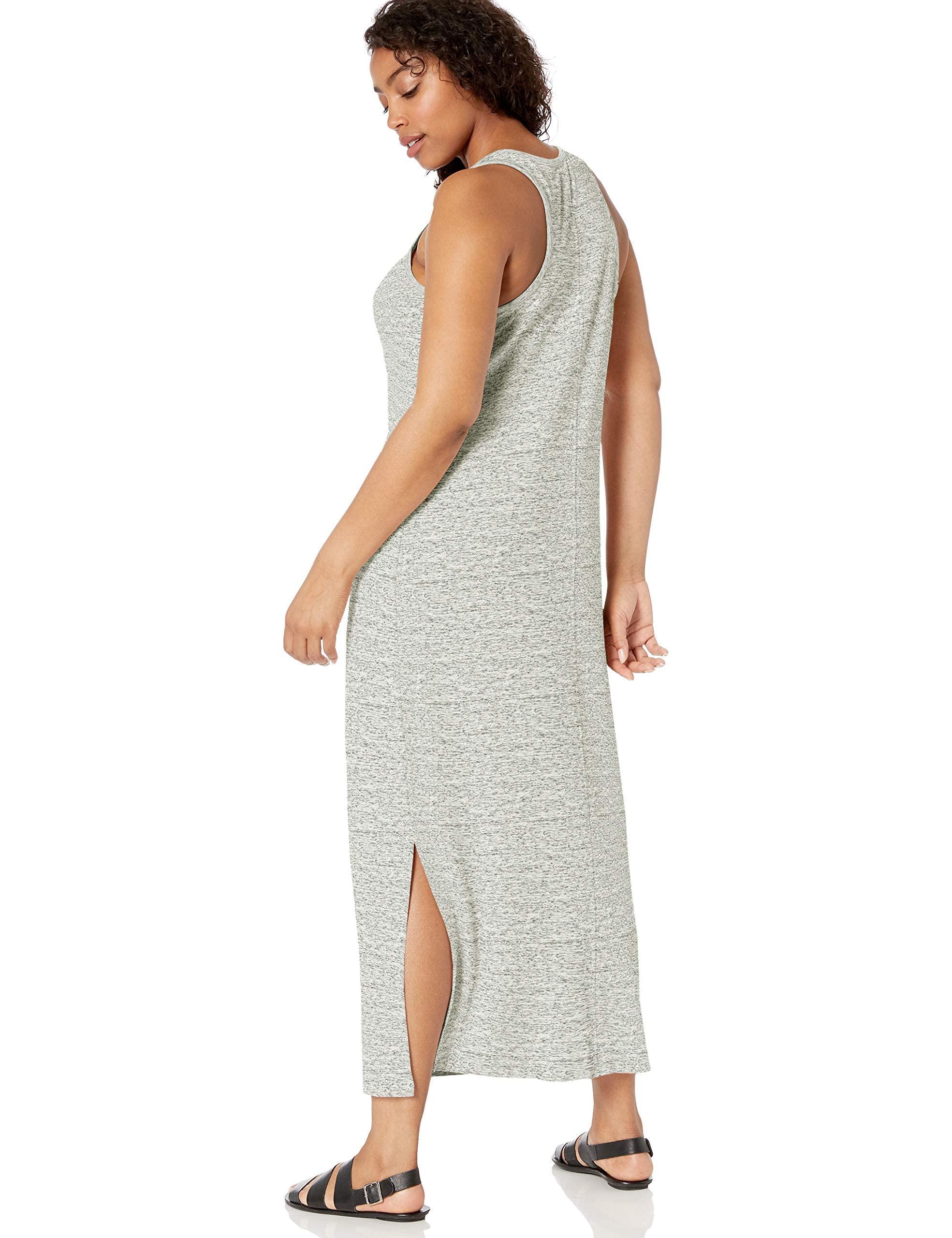 Amazon Essentials Supersoft Terry Racerback Maxi Dress in White | Lyst