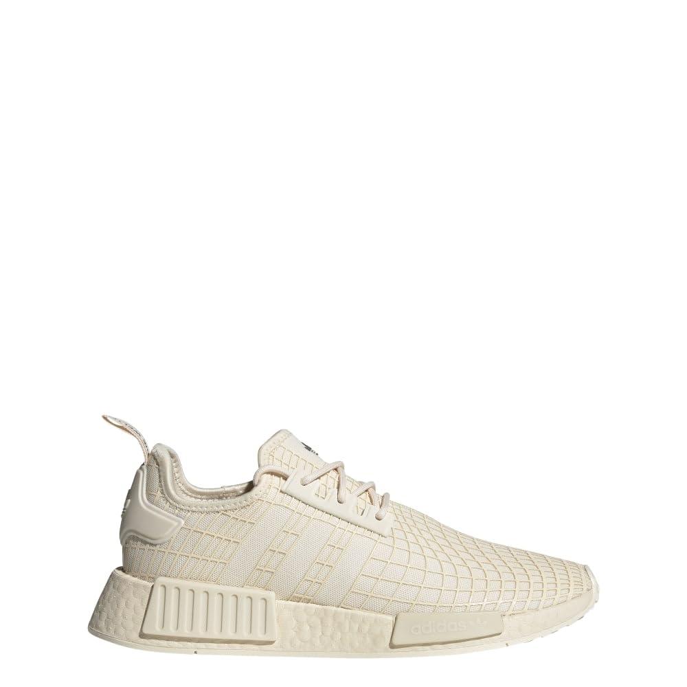 adidas Mens Nmd R1 Lace Up delete Sneakers Shoes Casual delete Off White Ecru Tint ecru Tint core Black 6.5 in Natural for Men Lyst UK