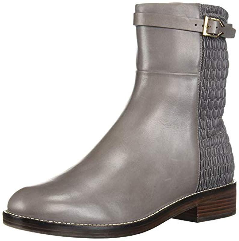 cole haan lexi grand stretch leather and woven ankle boots