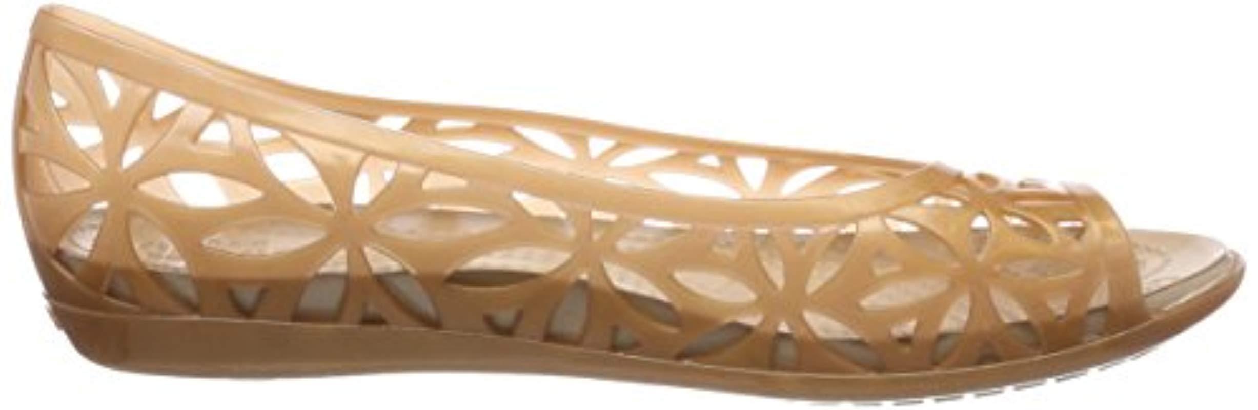 Women Crocs Isabella Jelly II Flat Sandal 204941-276 Dark Gold 100% Authenti New 