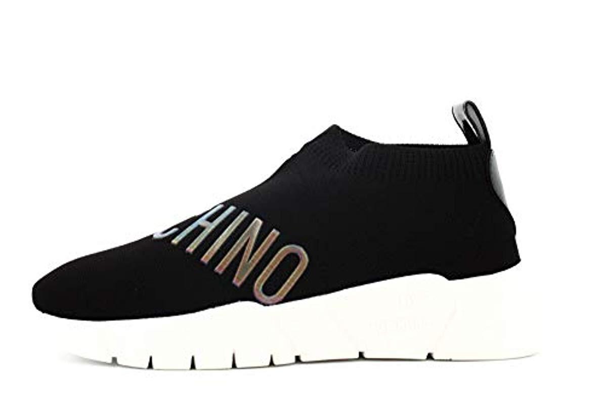 moschino knitted trainers