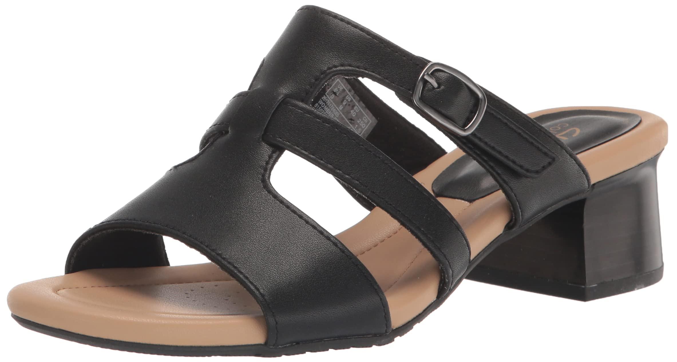 Clarks Desirae Palm Heeled Sandal in Black Lyst
