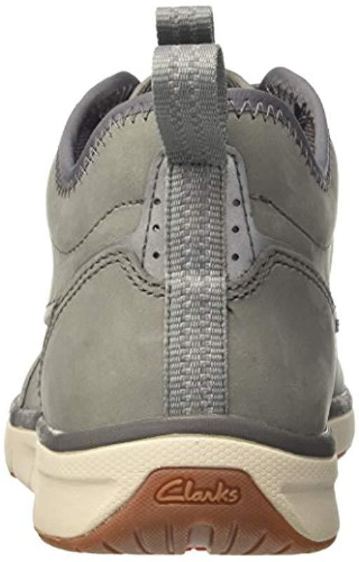 Clarks Leather Orson Mid Trainers in 