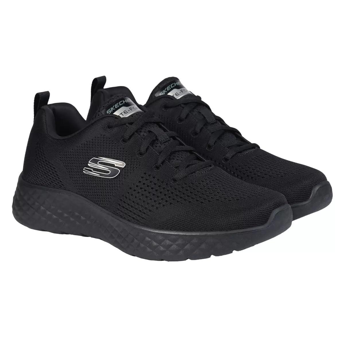 Skechers Lite Foam Trainers With Memory Foam Lightweight Machine Washable  Comfortable Lace-up Sporty Look in Black for Men | Lyst UK