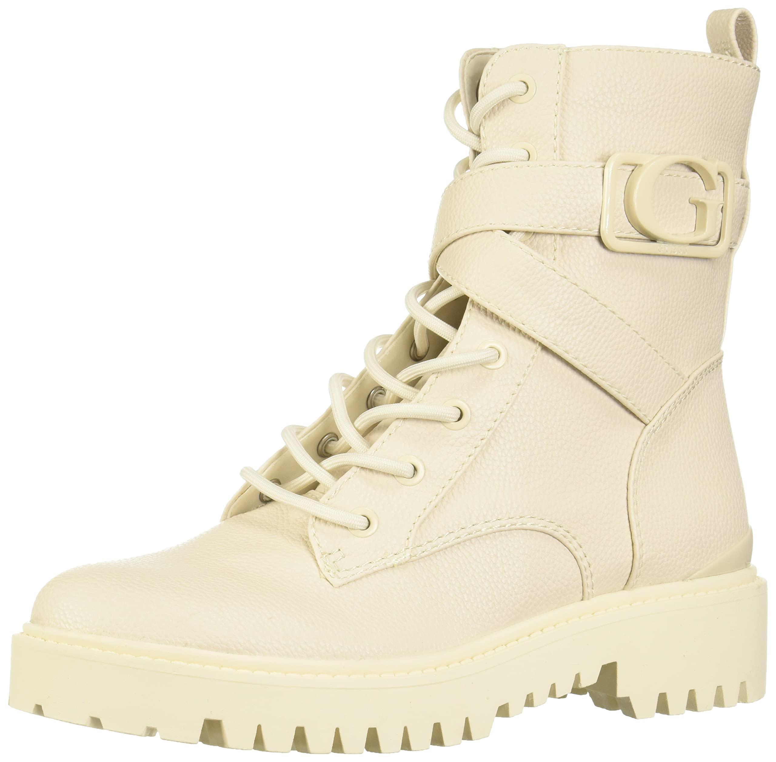 guess canaly platform combat boot