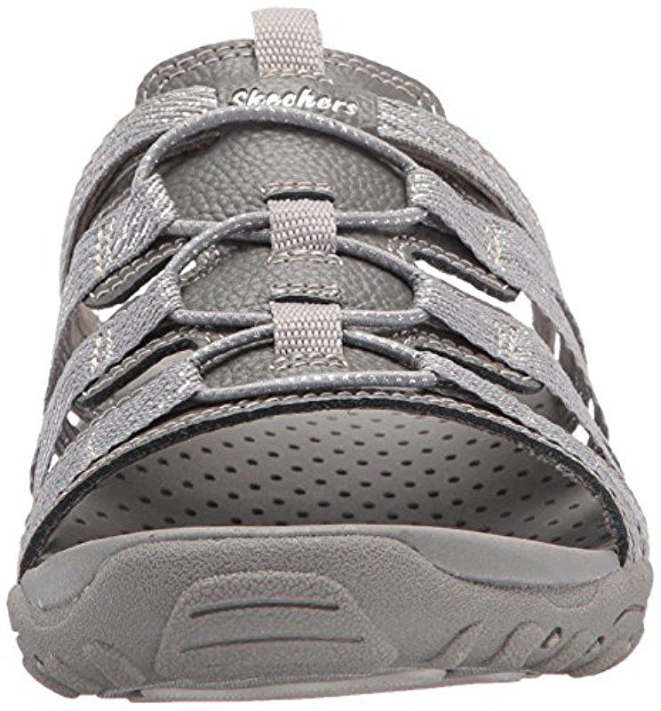 Skechers Reggae-repetition Slide Sandal in Charcoal (Gray) - Lyst
