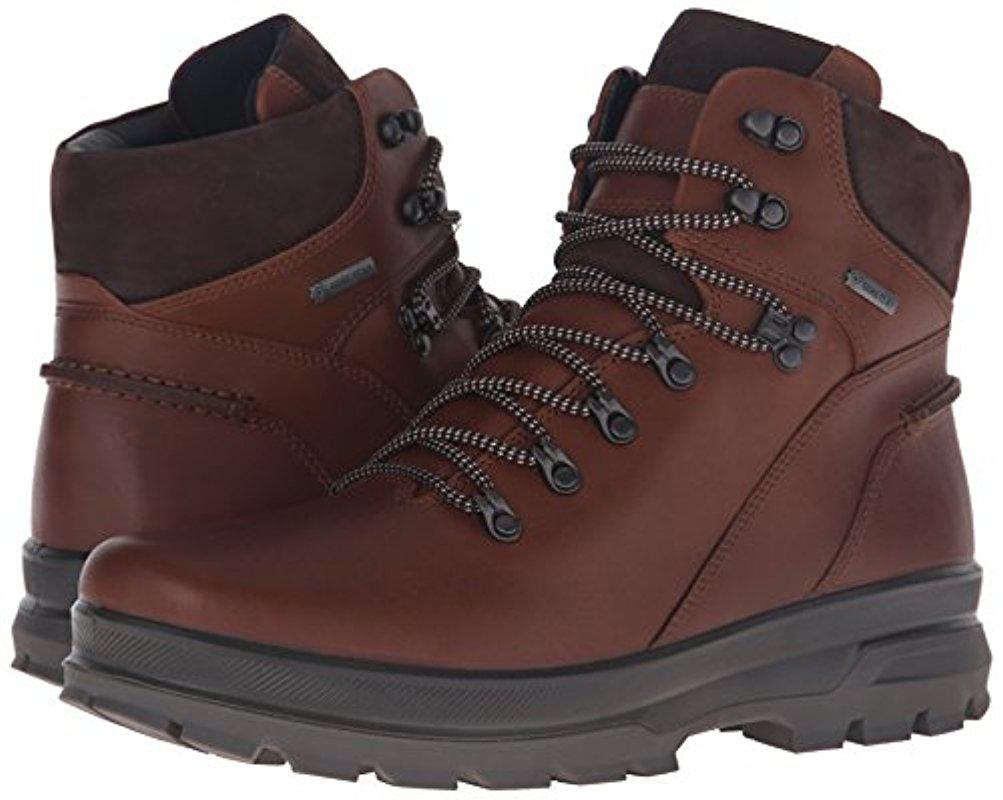 Ecco Leather RUGGED Track Hiking Boots 
