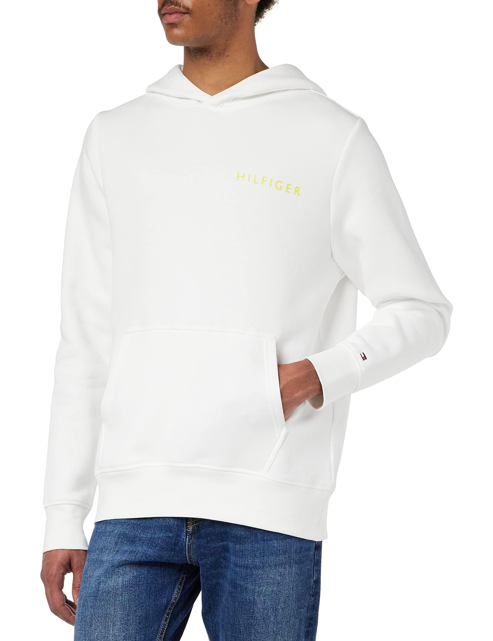 Tommy Hilfiger Pop Color Hilfiger Hoodie Hooded Sweatshirt in het Wit voor  heren | Lyst NL